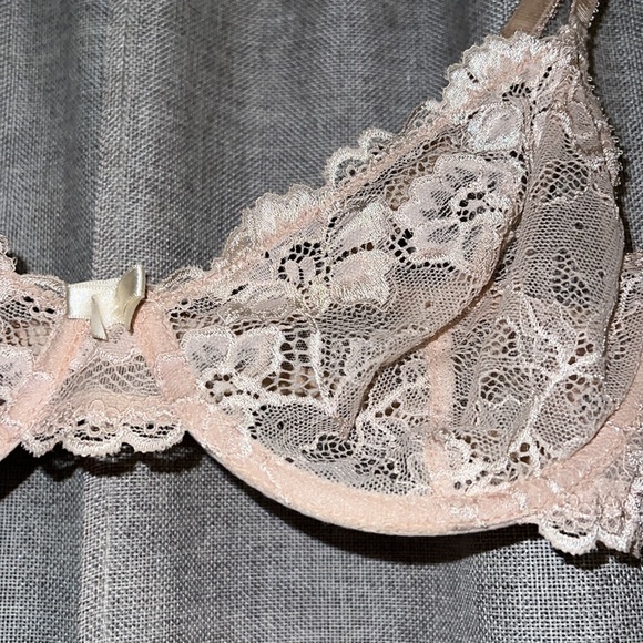 Apt. 9 Sheer Tan Lace Underwire Bra 34C - Picture 3 of 10